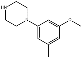 Piperazine, 1-(3-methoxy-5-methylphenyl)- Structure