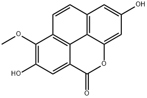 5H-Phenanthro[4,5-bcd]pyran-5-one, 2,7-dihydroxy-8-methoxy- (9CI) Structure