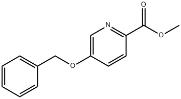 2-Pyridinecarboxylic acid, 5-(phenylmethoxy)-, methyl ester Structure