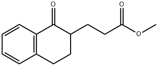 2-Naphthalenepropanoic acid, 1,2,3,4-tetrahydro-1-oxo-, methyl ester Structure