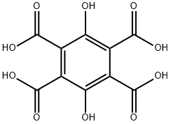 1,2,4,5-Benzenetetracarboxylic acid, 3,6-dihydroxy- Structure