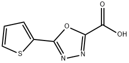 1,3,4-Oxadiazole-2-carboxylic acid, 5-(2-thienyl)- Structure