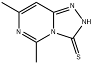 1,2,4-Triazolo[4,3-c]pyrimidine-3(2H)-thione, 5,7-dimethyl- Structure
