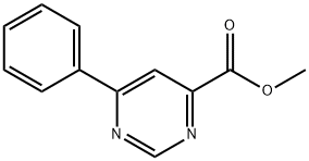 6-phenylpyrimidine-4-carboxylic acid methyl ester 구조식 이미지