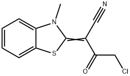 Butanenitrile, 4-chloro-2-(3-methyl-2(3H)-benzothiazolylidene)-3-oxo- Structure