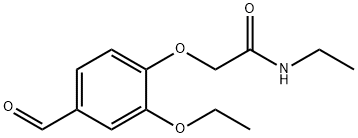 Acetamide, 2-(2-ethoxy-4-formylphenoxy)-N-ethyl- Structure