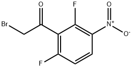 Ethanone, 2-bromo-1-(2,6-difluoro-3-nitrophenyl)- Structure