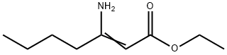 2-Heptenoic acid, 3-amino-, ethyl ester 구조식 이미지