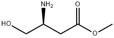 Butanoic acid, 3-amino-4-hydroxy-, methyl ester, (3S)- Structure