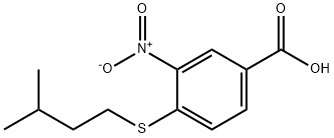 4-[(3-methylbutyl)sulfanyl]-3-nitrobenzoic acid Structure