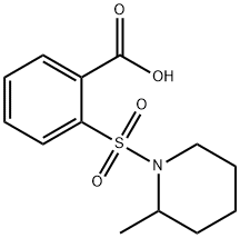 Benzoic acid, 2-[(2-methyl-1-piperidinyl)sulfonyl]- 구조식 이미지