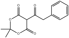 1,3-Dioxane-4,6-dione, 2,2-dimethyl-5-(2-phenylacetyl)- 구조식 이미지