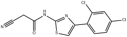 Acetamide, 2-cyano-N-[4-(2,4-dichlorophenyl)-2-thiazolyl]- 구조식 이미지