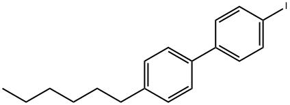 1,1'-Biphenyl, 4-hexyl-4'-iodo- 구조식 이미지