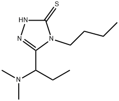 3H-1,2,4-Triazole-3-thione, 4-butyl-5-[1-(dimethylamino)propyl]-2,4-dihydro- Structure