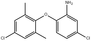 Benzenamine, 5-chloro-2-(4-chloro-2,6-dimethylphenoxy)- 구조식 이미지