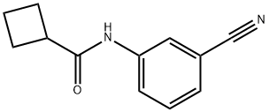 Cyclobutanecarboxamide, N-(3-cyanophenyl)- Structure