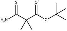 tert-butyl 2-carbamothioyl-2,2-dimethylacetate Structure