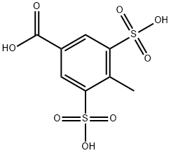 Benzoic acid, 4-methyl-3,5-disulfo- Structure