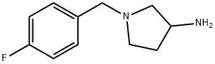 3-Pyrrolidinamine, 1-[(4-fluorophenyl)methyl]- Structure