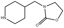 2-Oxazolidinone, 3-(4-piperidinylmethyl)- Structure