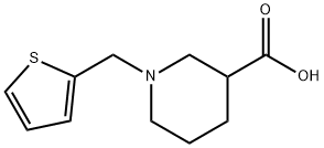 3-Piperidinecarboxylic acid, 1-(2-thienylmethyl)- Structure