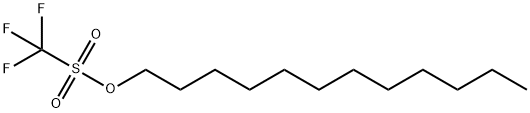 Methanesulfonic acid, 1,1,1-trifluoro-, dodecyl ester Structure