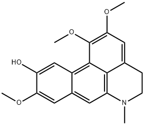 4H-Dibenzo[de,g]quinolin-10-ol, 5,6-dihydro-1,2,9-trimethoxy-6-methyl- Structure