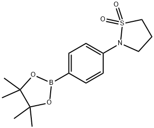 4-(1,1-디옥시도-2-이소티아졸리디닐)페닐보론산피나콜에스테르 구조식 이미지