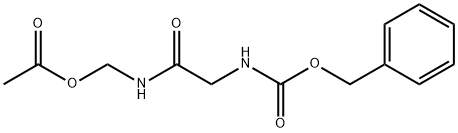 Carbamic acid, [2-[[(acetyloxy)methyl]amino]-2-oxoethyl]-, phenylmethyl ester (9CI) Structure