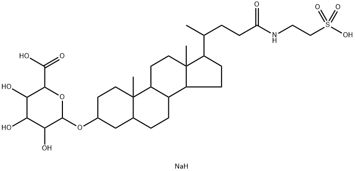 Taurolithocholic Acid 3-O-Glucuronide Sulfate Disodium Salt 구조식 이미지