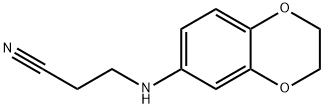 Propanenitrile, 3-[(2,3-dihydro-1,4-benzodioxin-6-yl)amino]- Structure