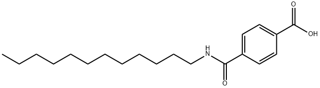 Benzoic acid, 4-[(dodecylamino)carbonyl]- Structure