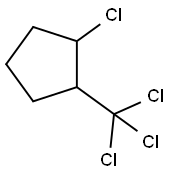 Cyclopentane, 1-chloro-2-(trichloromethyl)- 구조식 이미지