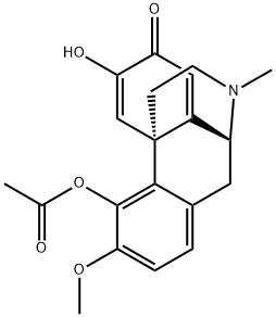 O4-Acetyl-O6-deMethylsalutaridine 구조식 이미지