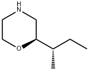 Morpholine, 2-[(1S)-1-methylpropyl]-, (2R)- Structure
