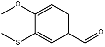 Benzaldehyde, 4-methoxy-3-(methylthio)- Structure