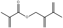 2-Propenoic acid, 2-methyl-, 3-methyl-2-methylene-3-buten-1-yl ester Structure