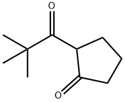 Cyclopentanone, 2-(2,2-dimethyl-1-oxopropyl)- 구조식 이미지