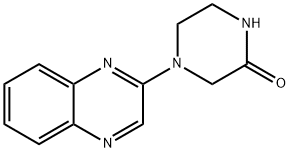 4-(2-Quinoxalinyl)-2-piperazinone Structure