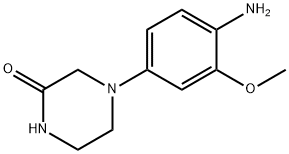 4-(4-Amino-3-methoxyphenyl)-2-piperazinone Structure