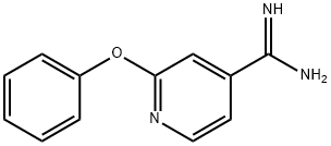 4-Pyridinecarboximidamide, 2-phenoxy- Structure