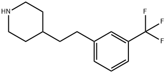 Piperidine, 4-[2-[3-(trifluoromethyl)phenyl]ethyl]- 구조식 이미지