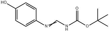 1,1-Dimethylethyl N-[(4-Hydroxyphenyl)iminomethyl]carbamic Acid Ester Structure