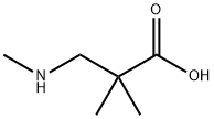 Propanoic acid, 2,2-dimethyl-3-(methylamino)- Structure