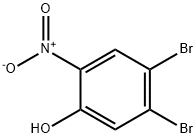 Phenol, 4,5-dibromo-2-nitro- Structure