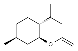 Cyclohexane, 2-(ethenyloxy)-4-methyl-1-(1-methylethyl)-, (1R,2S,4S)- 구조식 이미지