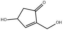 2-Cyclopenten-1-one, 4-hydroxy-2-(hydroxymethyl)- Structure