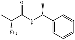 Propanamide, 2-amino-N-[(1R)-1-phenylethyl]-, (2R)- Structure