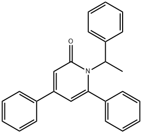 4,6-Diphenyl-1-(1-phenylethyl)-1,2-dihydropyridin-2-one 구조식 이미지